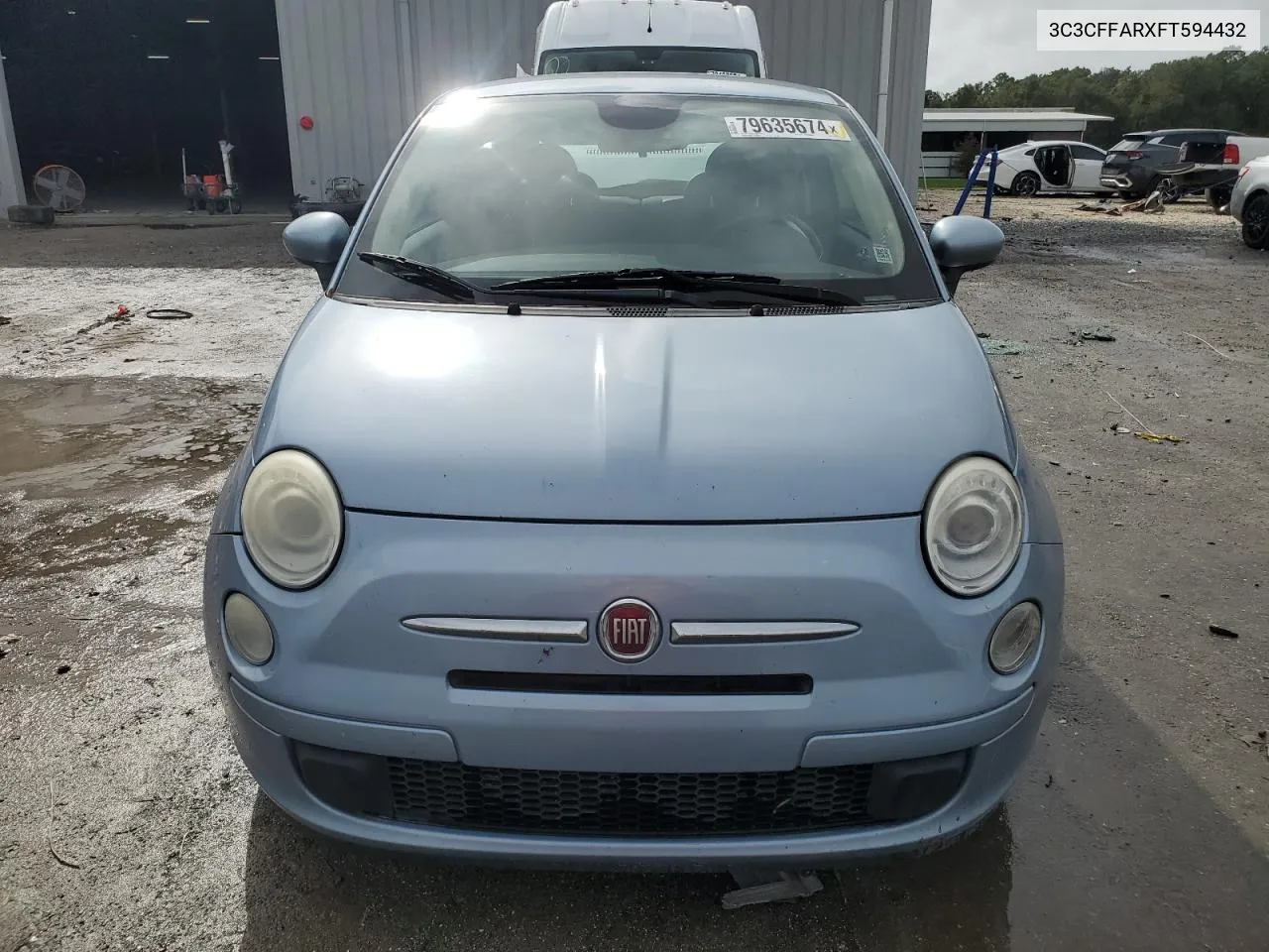 2015 Fiat 500 Pop VIN: 3C3CFFARXFT594432 Lot: 79635674