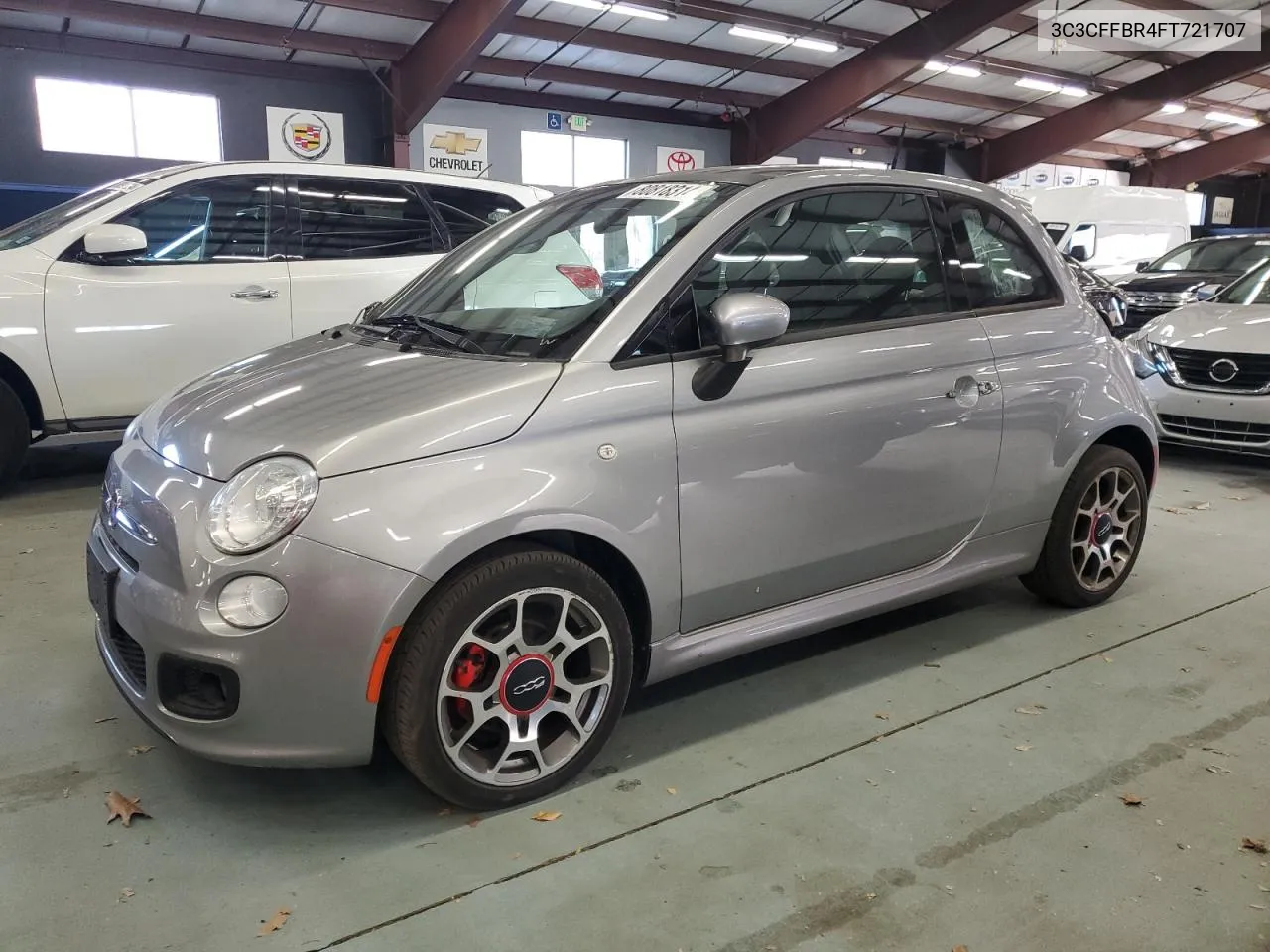 2015 Fiat 500 Sport VIN: 3C3CFFBR4FT721707 Lot: 80818314