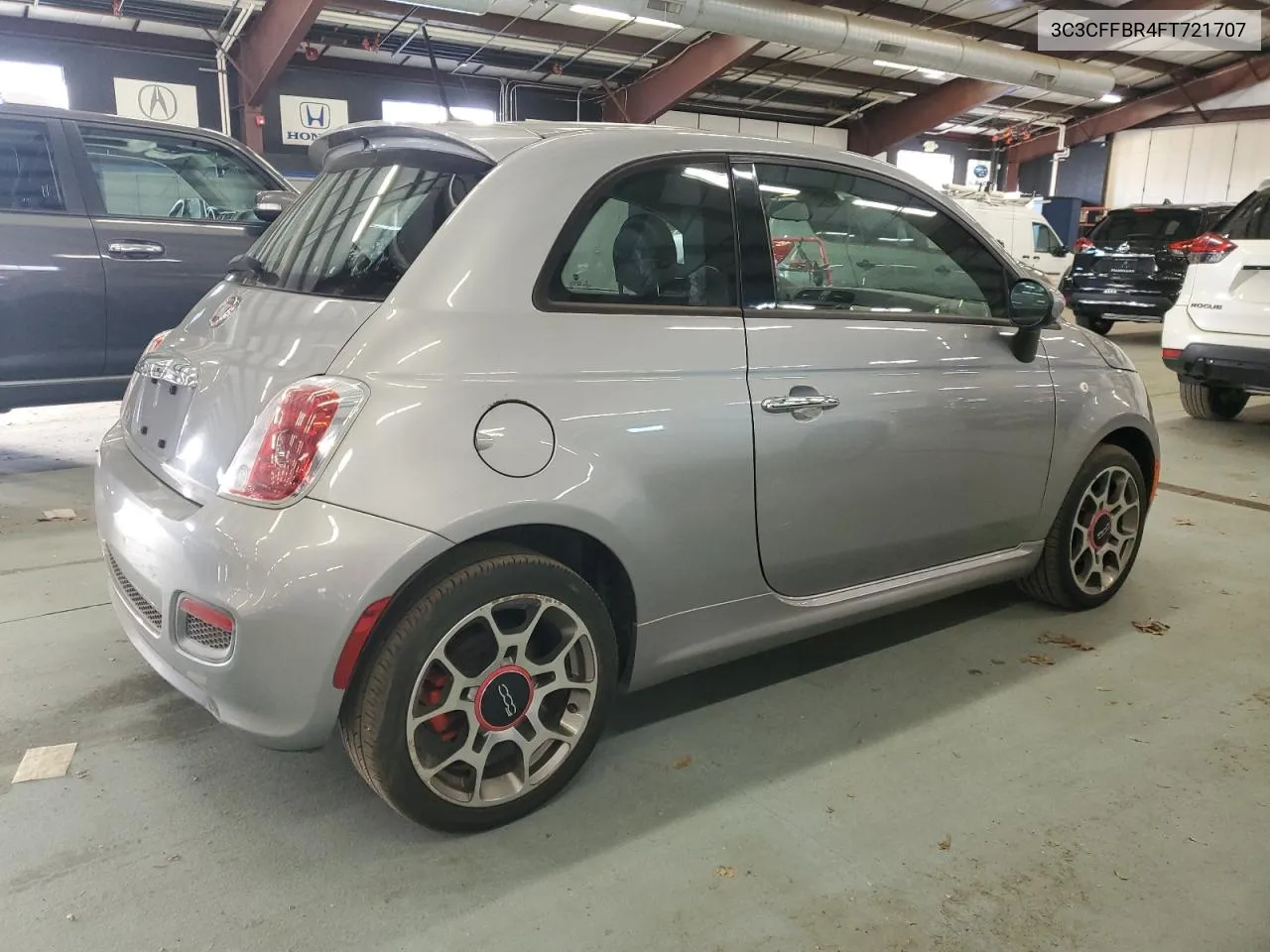 2015 Fiat 500 Sport VIN: 3C3CFFBR4FT721707 Lot: 80818314