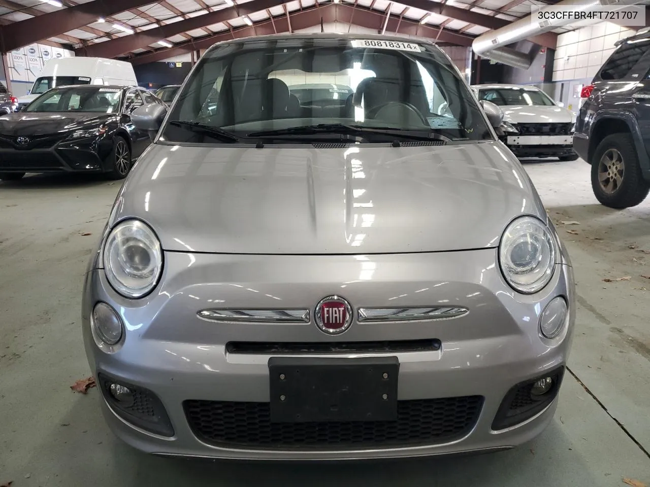 2015 Fiat 500 Sport VIN: 3C3CFFBR4FT721707 Lot: 80818314