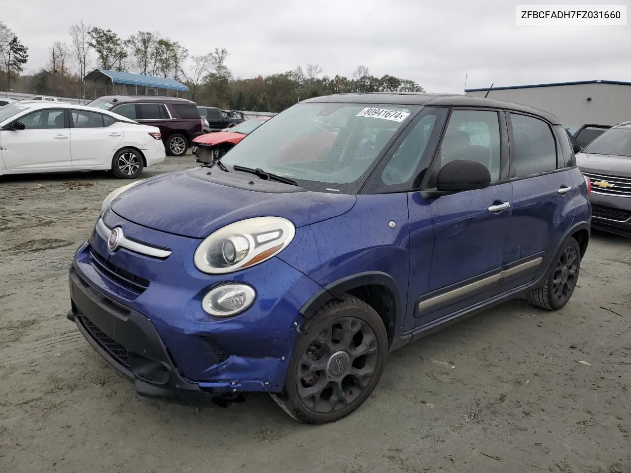 2015 Fiat 500L Trekking VIN: ZFBCFADH7FZ031660 Lot: 80941674