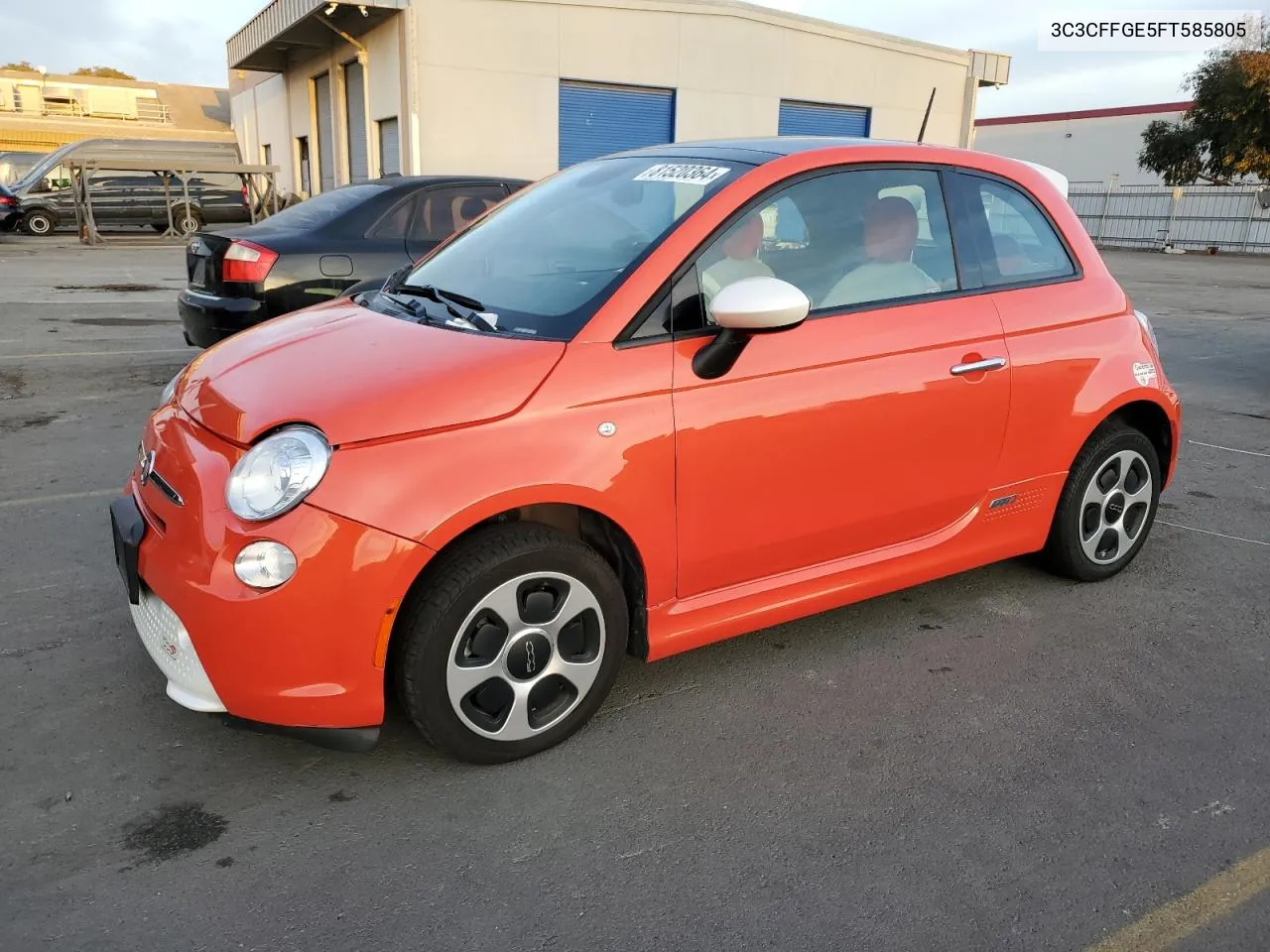 2015 Fiat 500 Electric VIN: 3C3CFFGE5FT585805 Lot: 81520364