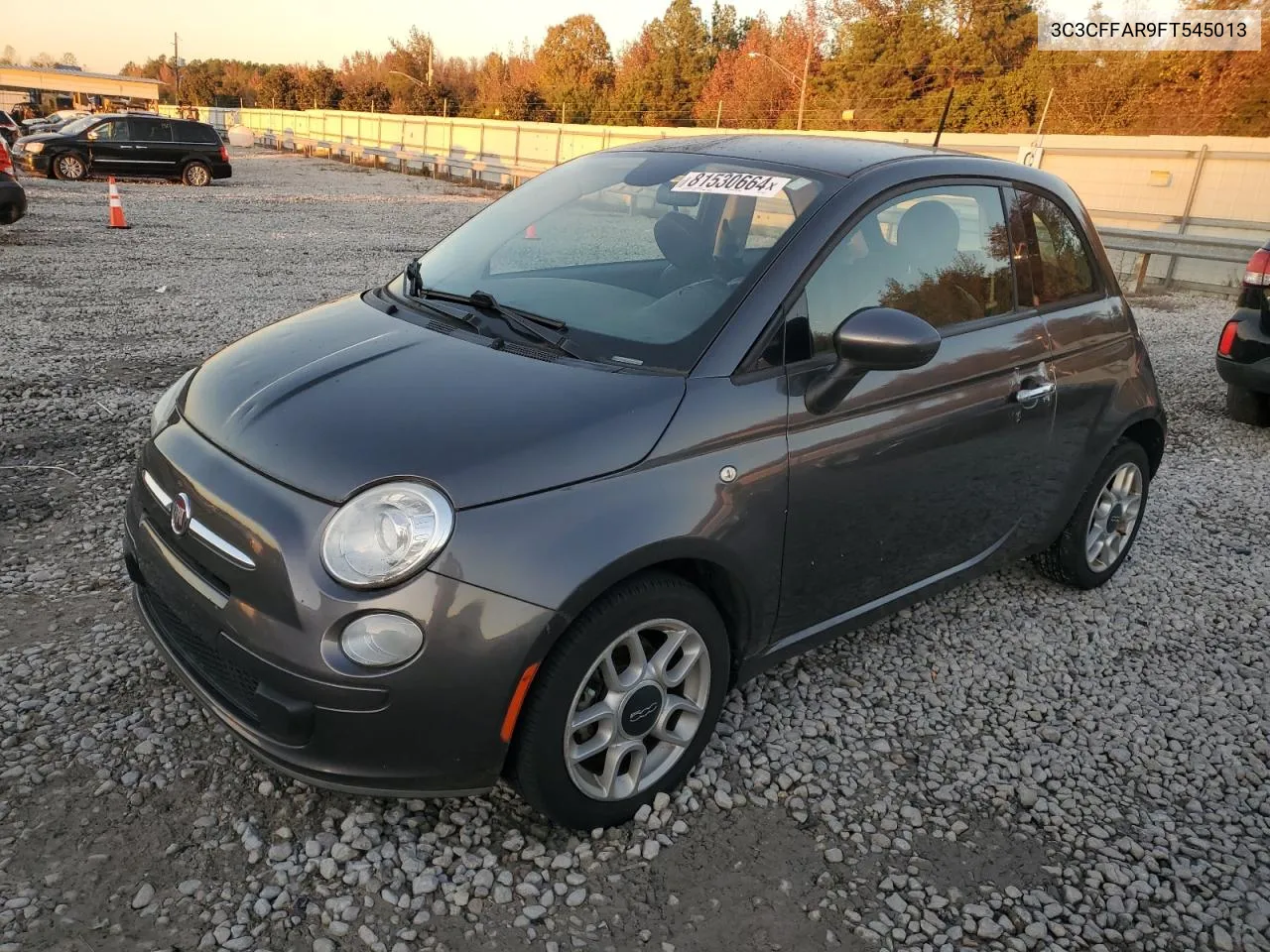 2015 Fiat 500 Pop VIN: 3C3CFFAR9FT545013 Lot: 81530664