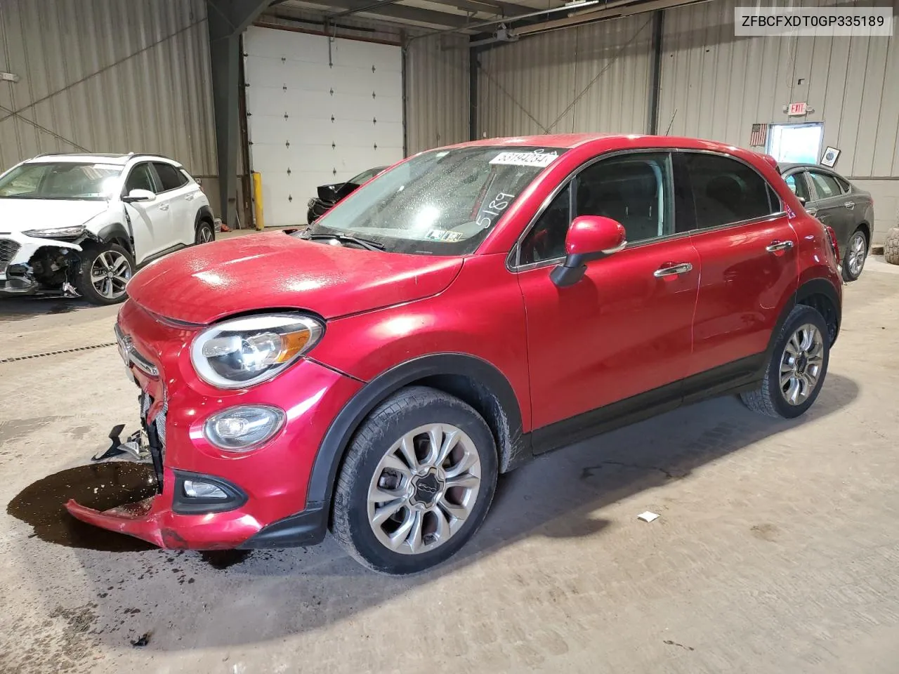 2016 Fiat 500X Lounge VIN: ZFBCFXDT0GP335189 Lot: 53194234