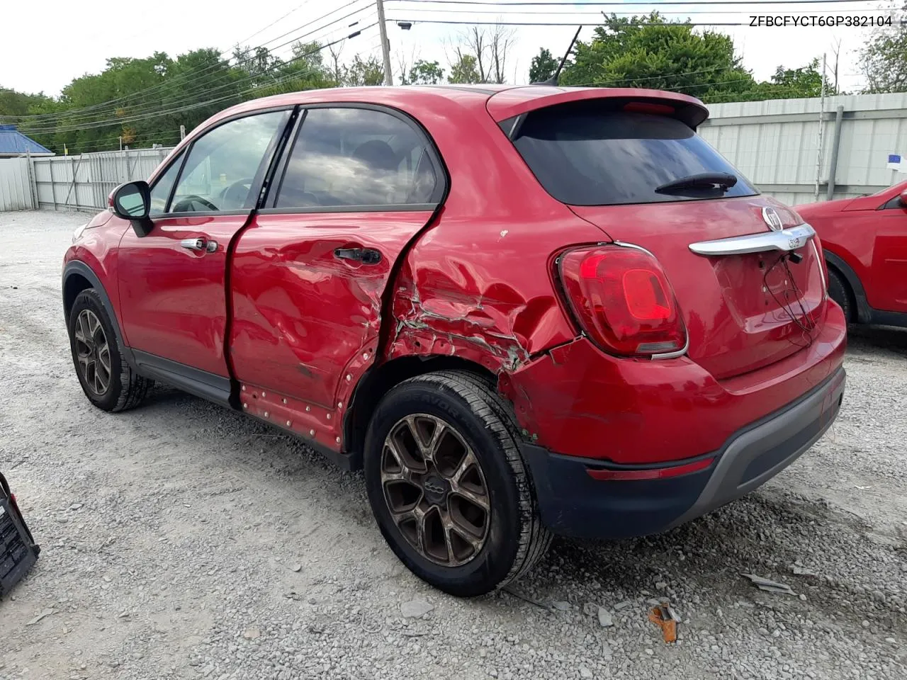 2016 Fiat 500X Trekking VIN: ZFBCFYCT6GP382104 Lot: 66702564