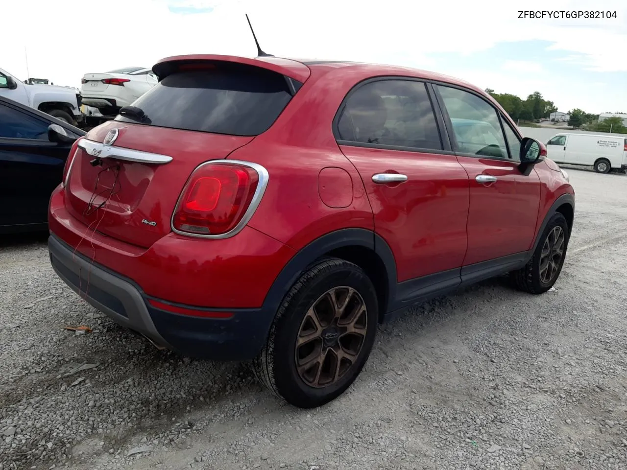 2016 Fiat 500X Trekking VIN: ZFBCFYCT6GP382104 Lot: 66702564