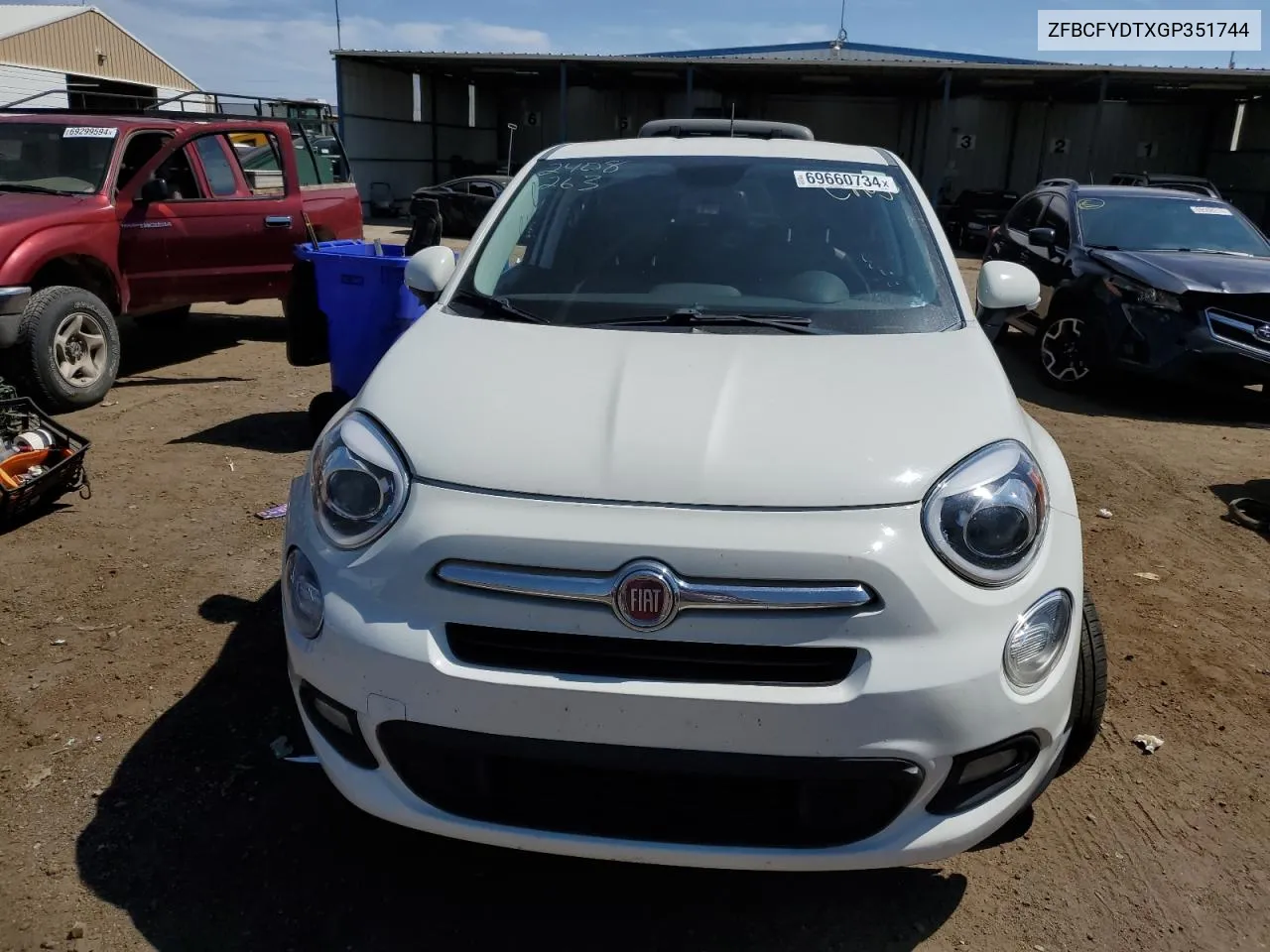 2016 Fiat 500X Lounge VIN: ZFBCFYDTXGP351744 Lot: 69660734