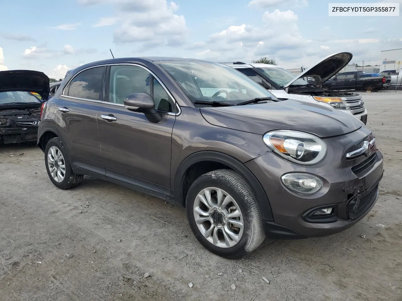 2016 Fiat 500X Lounge VIN: ZFBCFYDT5GP355877 Lot: 69879194