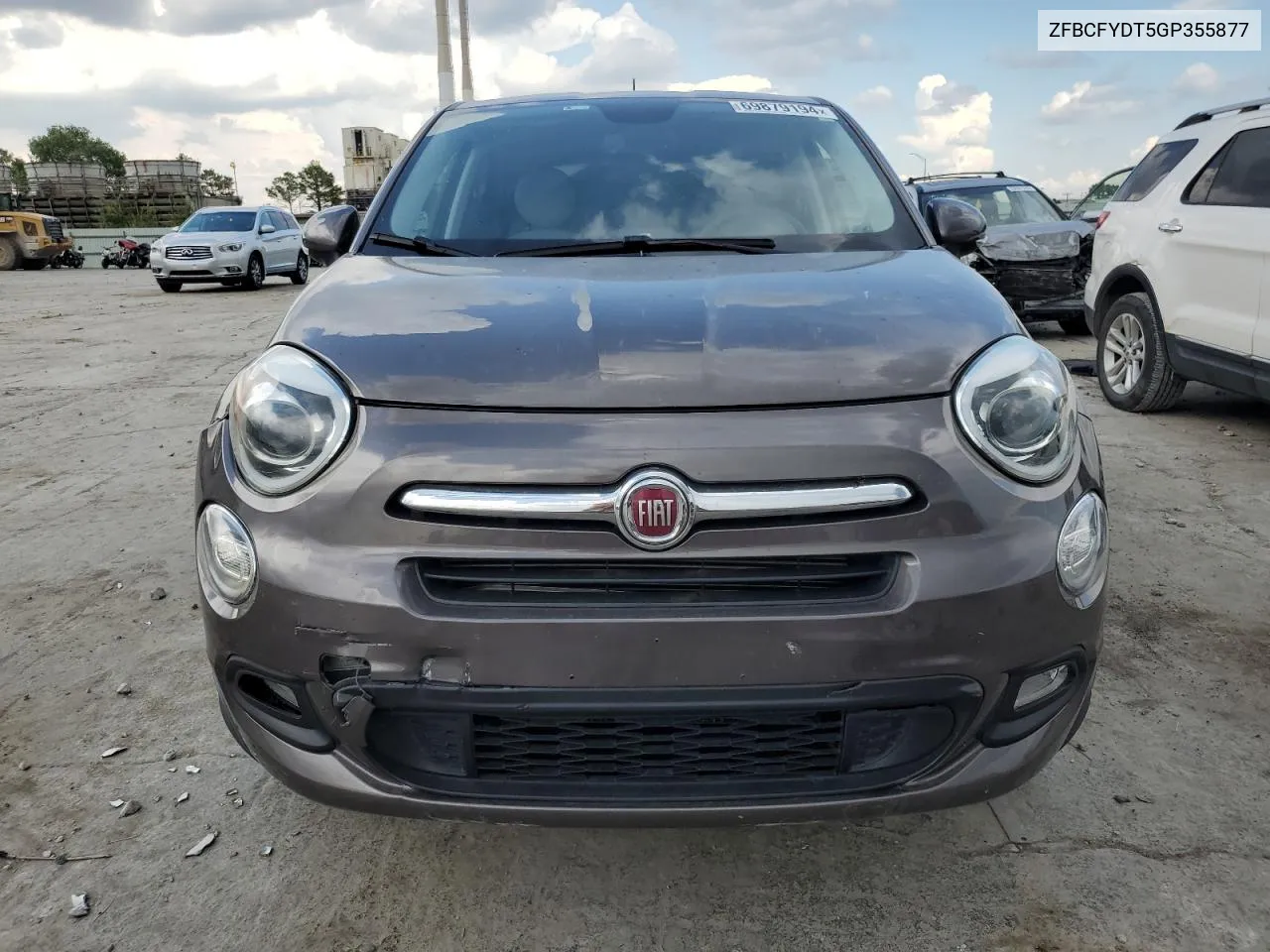 2016 Fiat 500X Lounge VIN: ZFBCFYDT5GP355877 Lot: 69879194