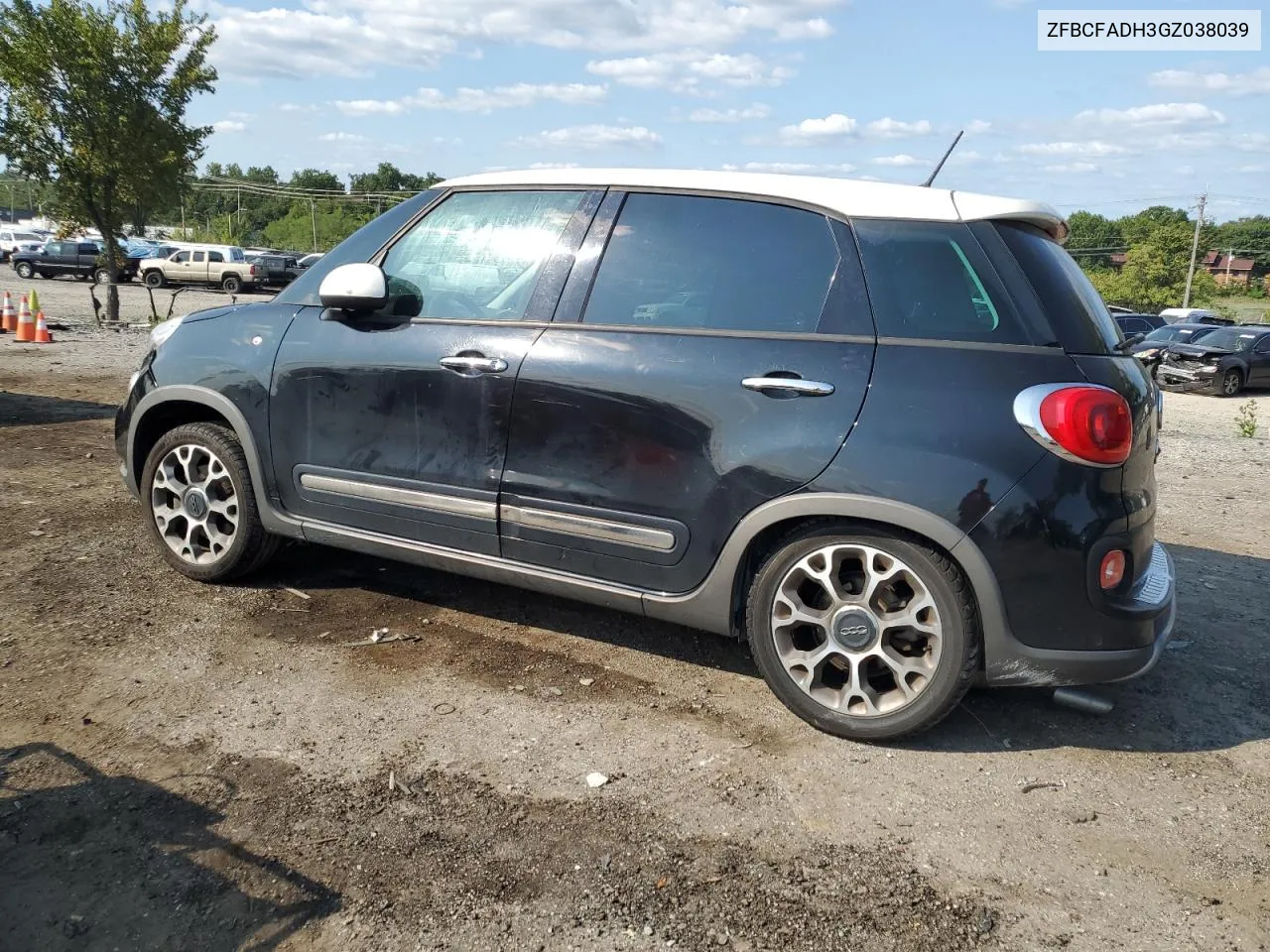 2016 Fiat 500L Trekking VIN: ZFBCFADH3GZ038039 Lot: 70144554