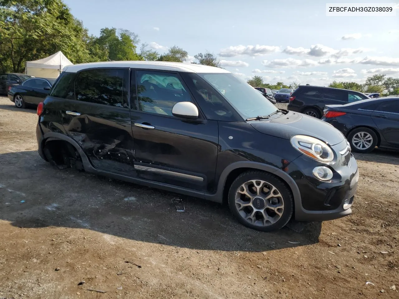 2016 Fiat 500L Trekking VIN: ZFBCFADH3GZ038039 Lot: 70144554