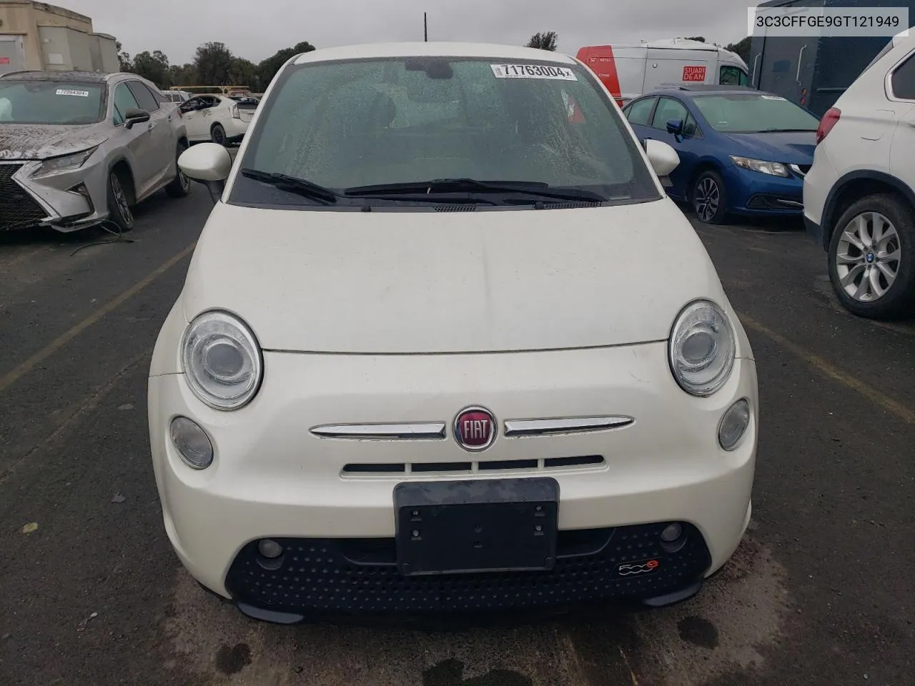 2016 Fiat 500 Electric VIN: 3C3CFFGE9GT121949 Lot: 71763004