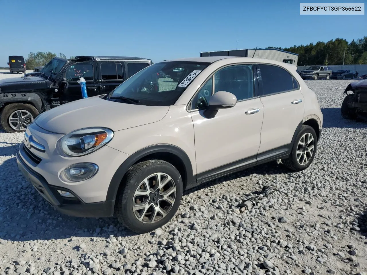 2016 Fiat 500X Trekking VIN: ZFBCFYCT3GP366622 Lot: 73682794