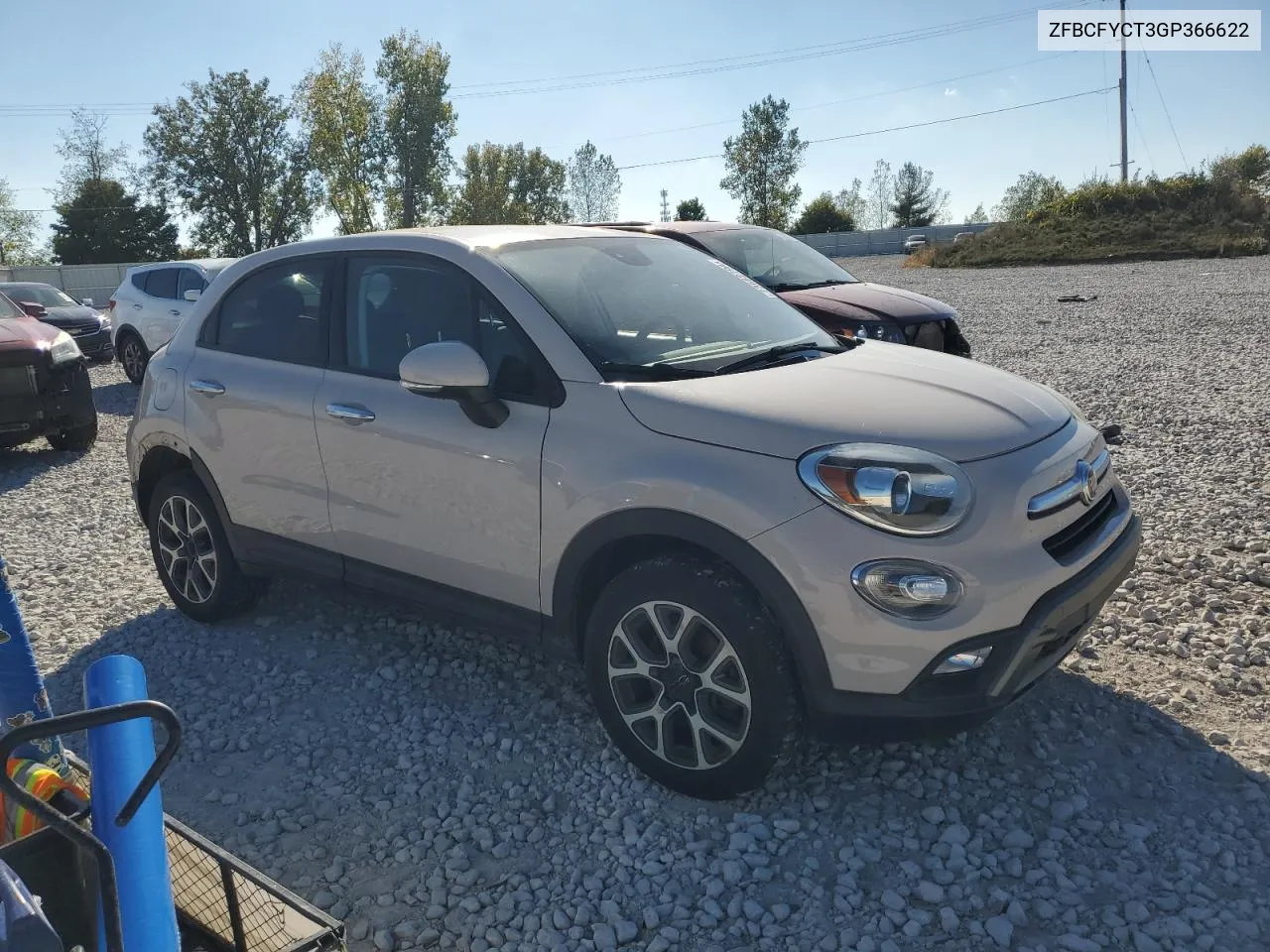 2016 Fiat 500X Trekking VIN: ZFBCFYCT3GP366622 Lot: 73682794