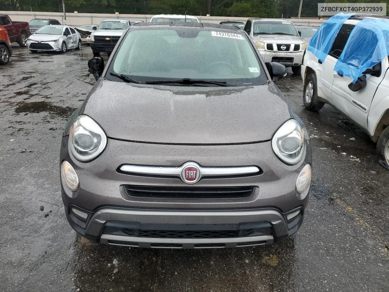 2016 Fiat 500X Trekking VIN: ZFBCFXCT4GP372939 Lot: 74376344