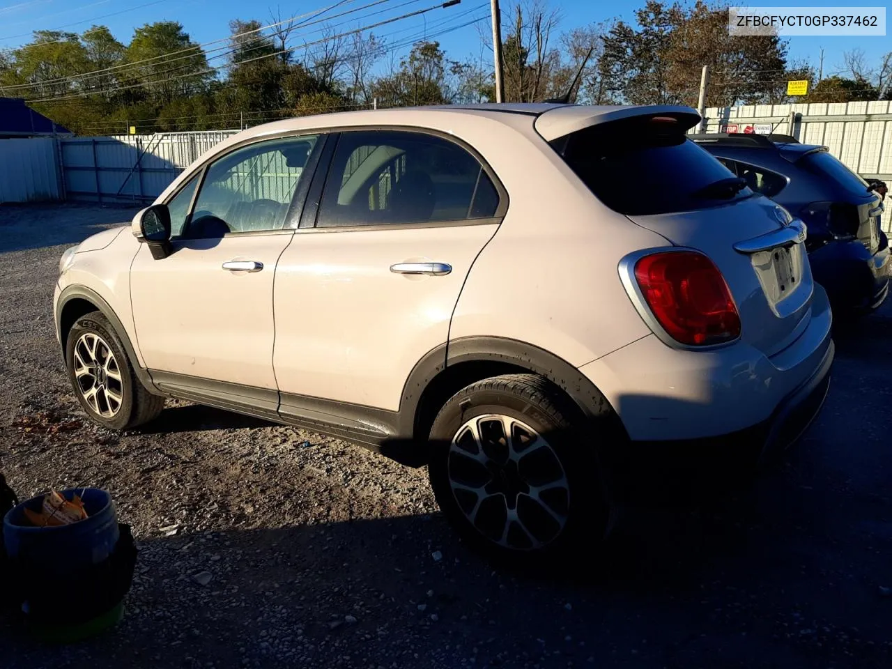 2016 Fiat 500X Trekking VIN: ZFBCFYCT0GP337462 Lot: 75924534