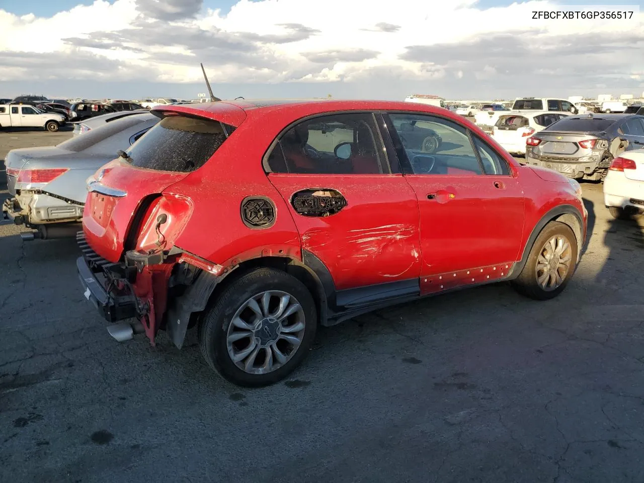 2016 Fiat 500X Easy VIN: ZFBCFXBT6GP356517 Lot: 78266864