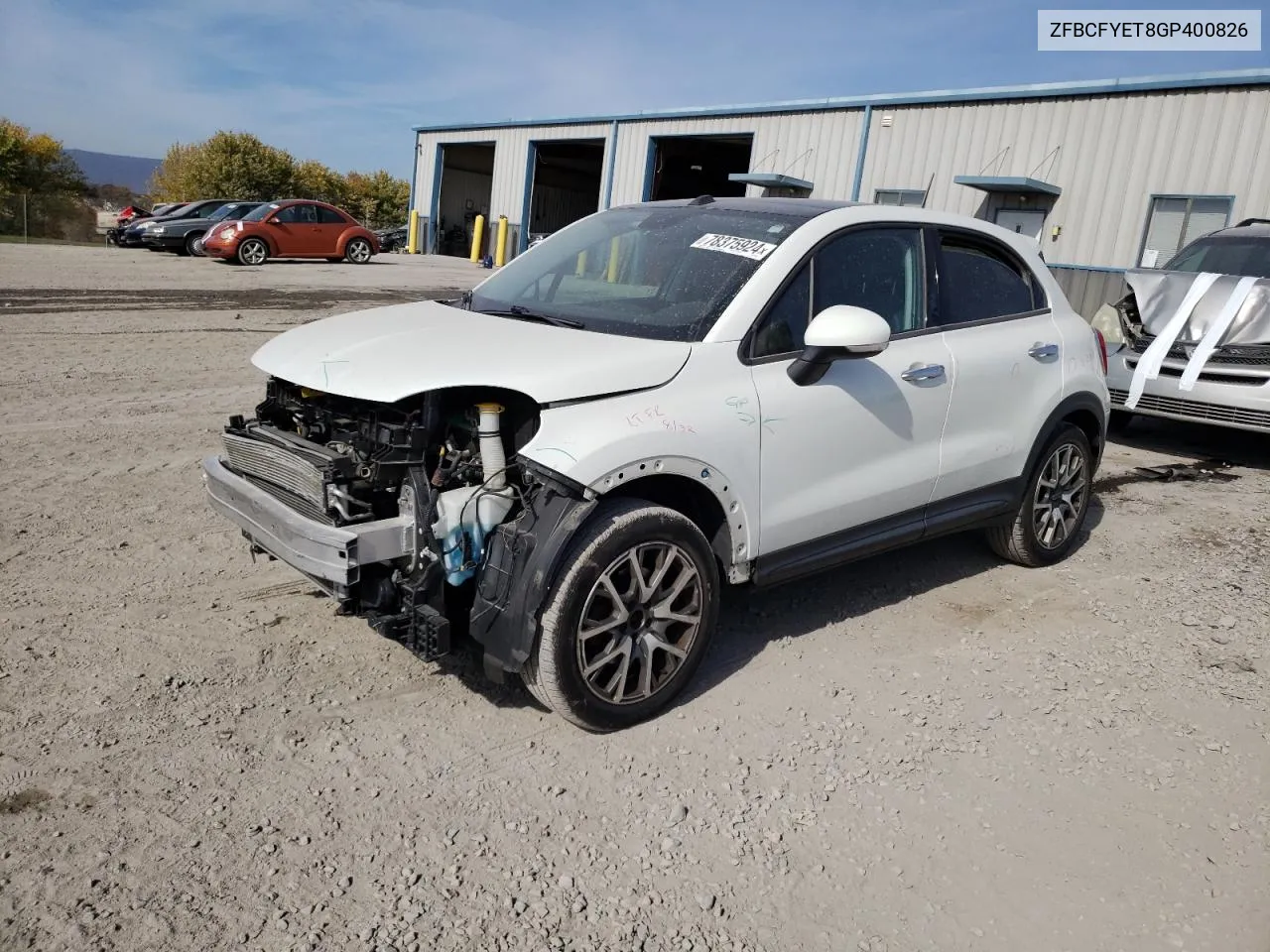 2016 Fiat 500X Trekking Plus VIN: ZFBCFYET8GP400826 Lot: 78375924