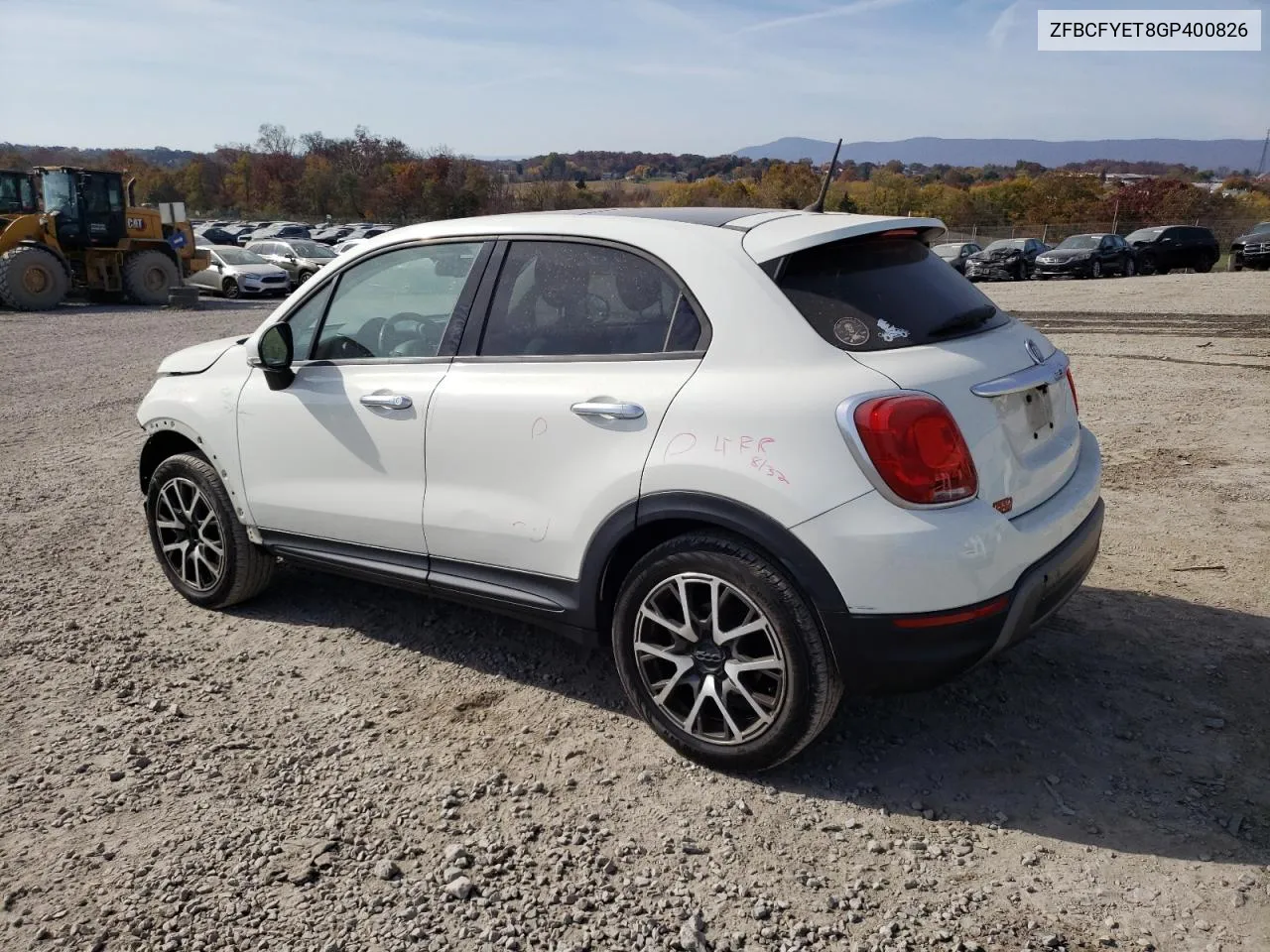 2016 Fiat 500X Trekking Plus VIN: ZFBCFYET8GP400826 Lot: 78375924