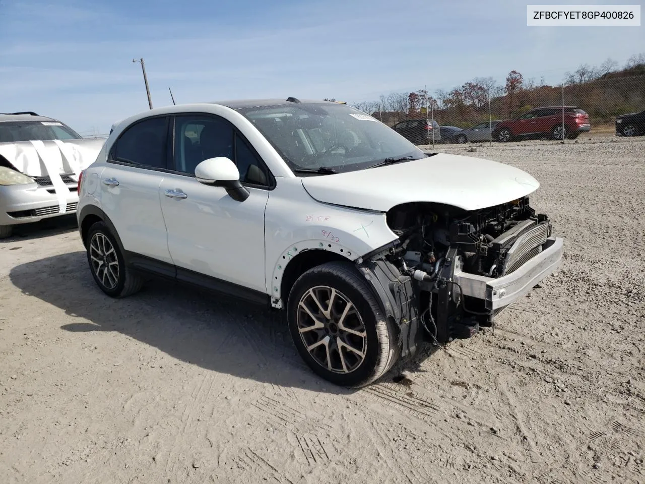 2016 Fiat 500X Trekking Plus VIN: ZFBCFYET8GP400826 Lot: 78375924