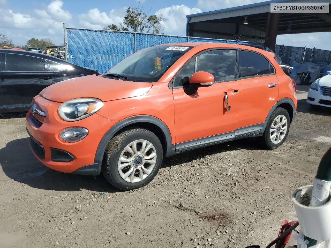 2016 Fiat 500X Easy VIN: ZFBCFYBT0GP330741 Lot: 78618524