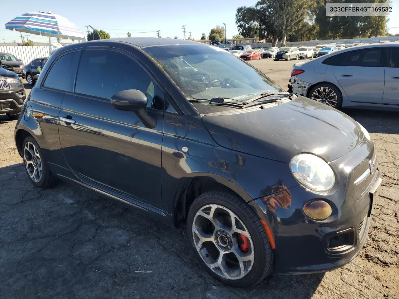 2016 Fiat 500 Sport VIN: 3C3CFFBR4GT169532 Lot: 78940094