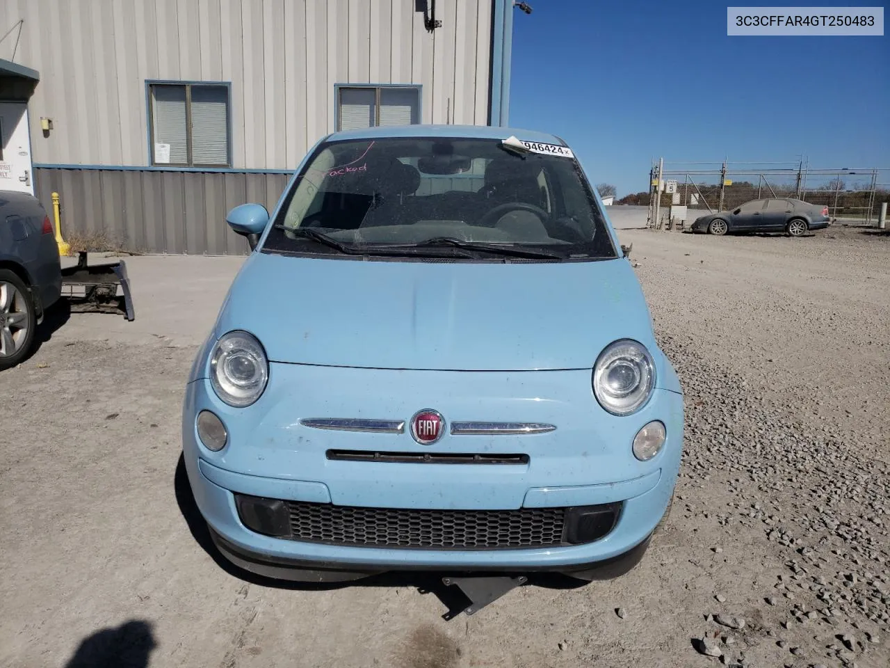 2016 Fiat 500 Pop VIN: 3C3CFFAR4GT250483 Lot: 78946424