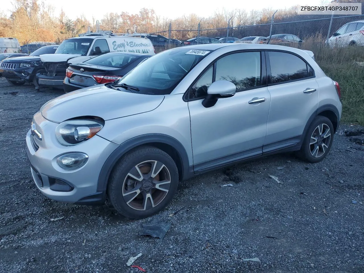 2016 Fiat 500X Easy VIN: ZFBCFXBT4GP348707 Lot: 79945674