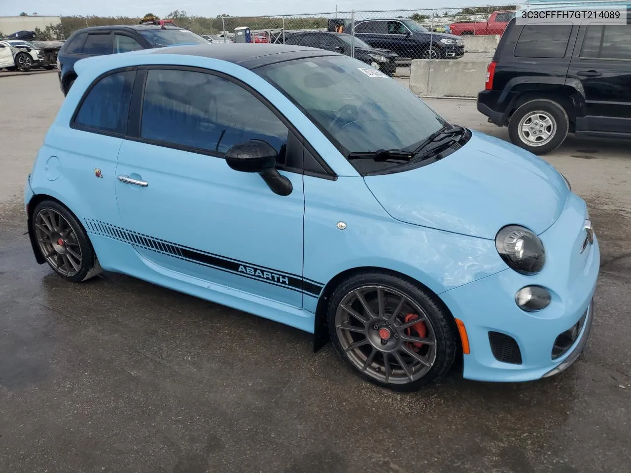 2016 Fiat 500 Abarth VIN: 3C3CFFFH7GT214089 Lot: 80783254