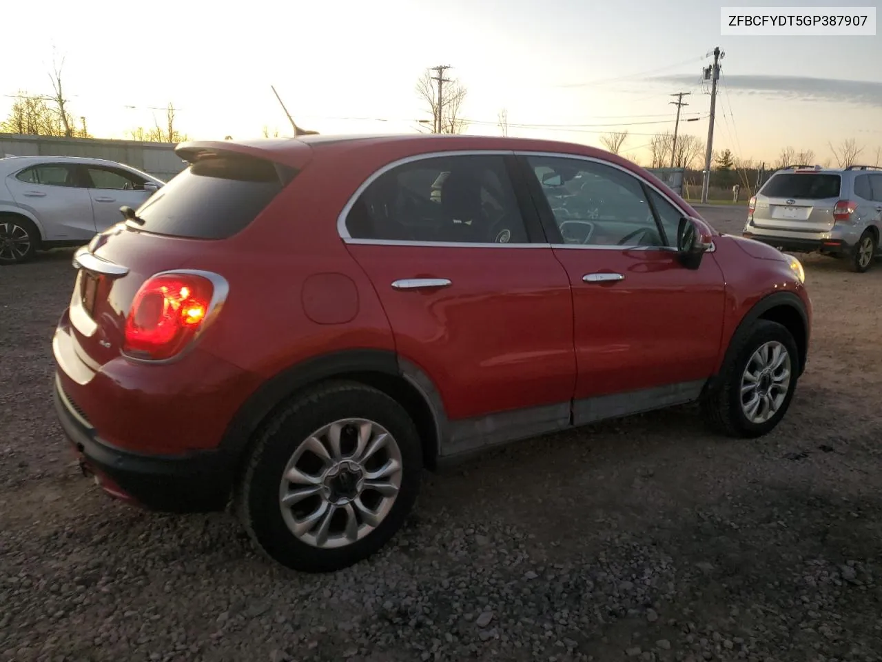 2016 Fiat 500X Lounge VIN: ZFBCFYDT5GP387907 Lot: 80886884