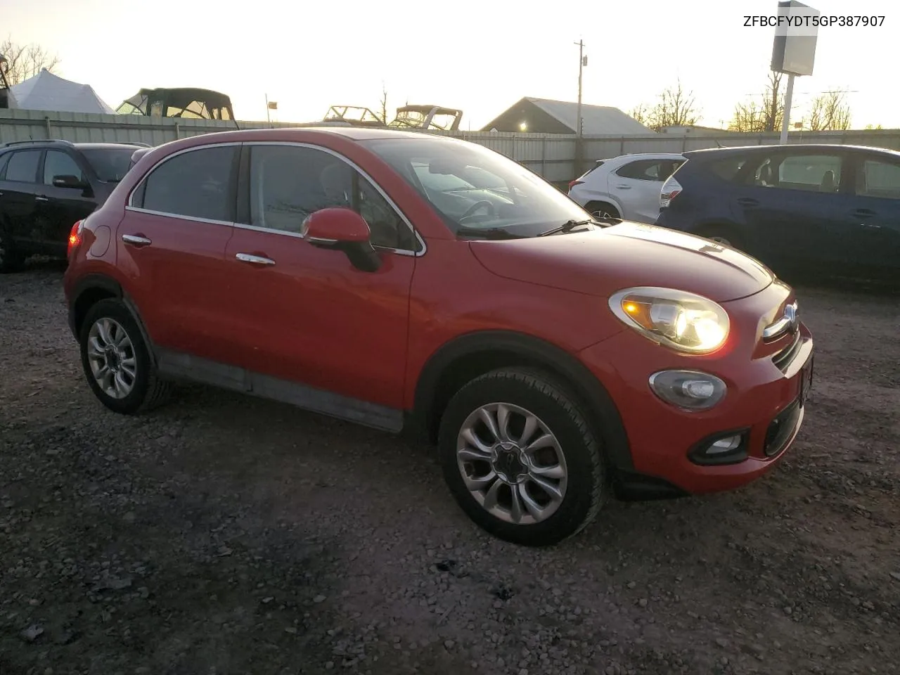 2016 Fiat 500X Lounge VIN: ZFBCFYDT5GP387907 Lot: 80886884