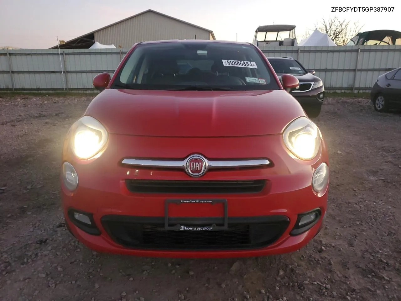 2016 Fiat 500X Lounge VIN: ZFBCFYDT5GP387907 Lot: 80886884