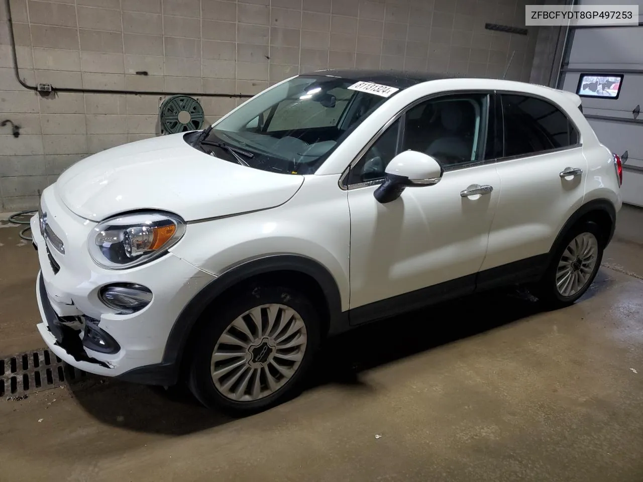 2016 Fiat 500X Lounge VIN: ZFBCFYDT8GP497253 Lot: 81131324