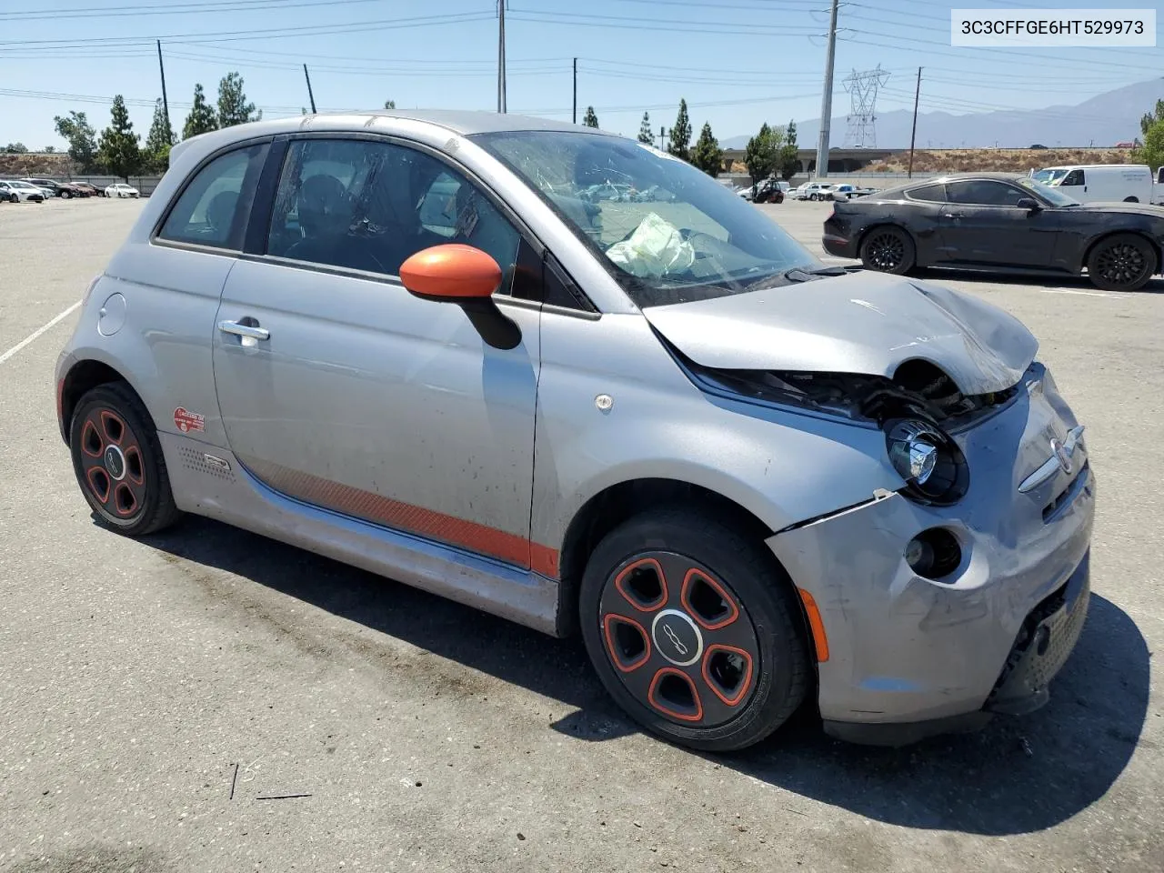 2017 Fiat 500 Electric VIN: 3C3CFFGE6HT529973 Lot: 65251984