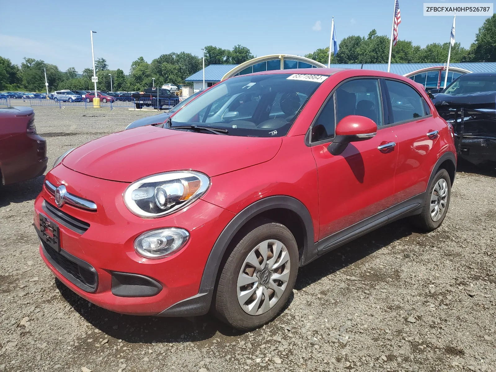 2017 Fiat 500X Pop VIN: ZFBCFXAH0HP526787 Lot: 65719864