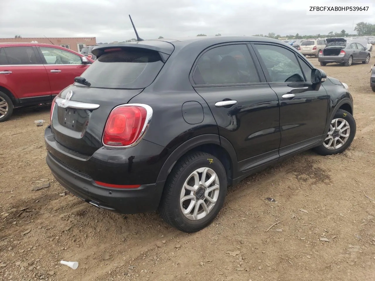 2017 Fiat 500X Pop VIN: ZFBCFXAB0HP539647 Lot: 65900384