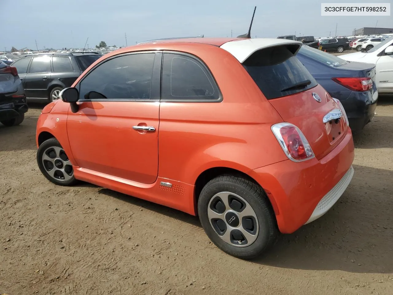 2017 Fiat 500 Electric VIN: 3C3CFFGE7HT598252 Lot: 66444084