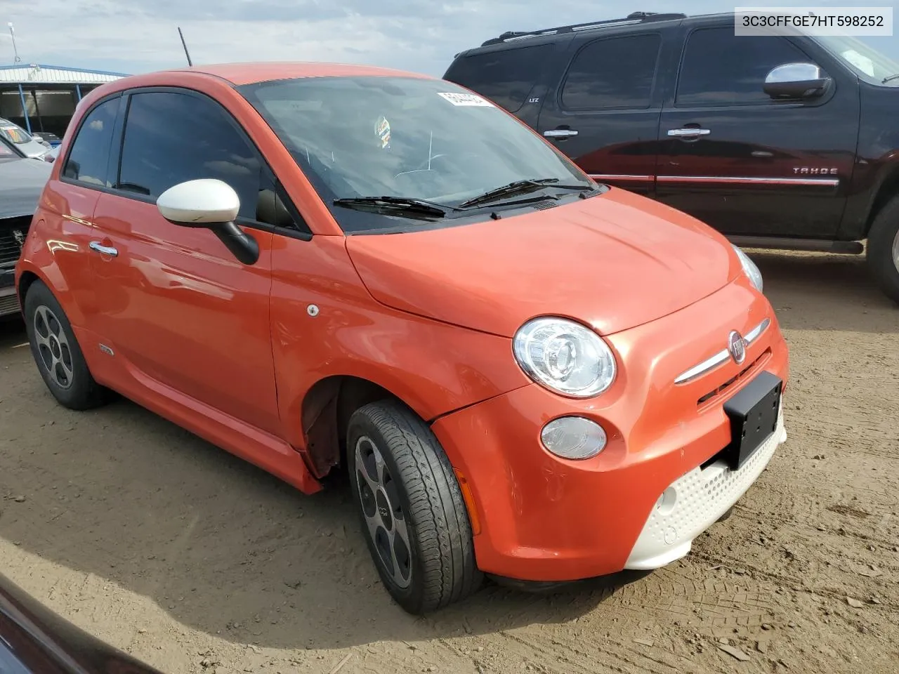 2017 Fiat 500 Electric VIN: 3C3CFFGE7HT598252 Lot: 66444084