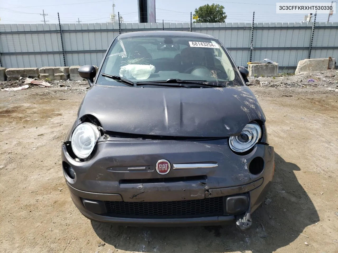 2017 Fiat 500 Pop VIN: 3C3CFFKRXHT530330 Lot: 68143254