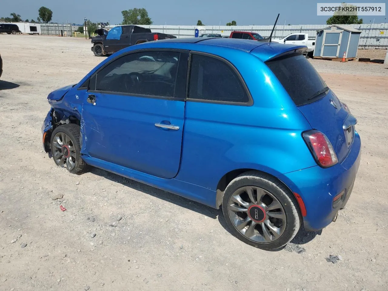 2017 Fiat 500 Pop VIN: 3C3CFFKR2HT557912 Lot: 68282634