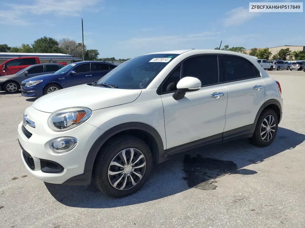 2017 Fiat 500X Pop VIN: ZFBCFXAH6HP517849 Lot: 68675514