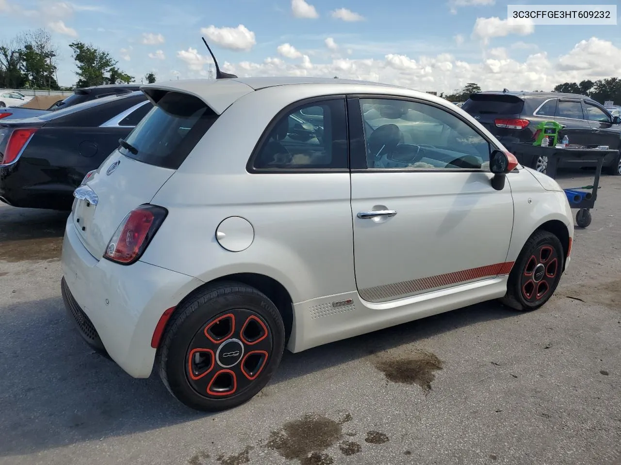 2017 Fiat 500 Electric VIN: 3C3CFFGE3HT609232 Lot: 69082054