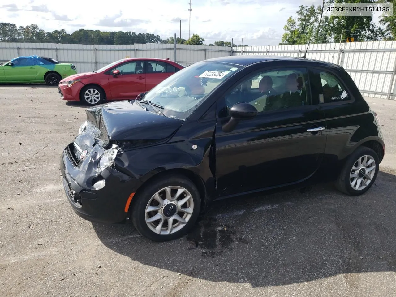 2017 Fiat 500 Pop VIN: 3C3CFFKR2HT514185 Lot: 70233004