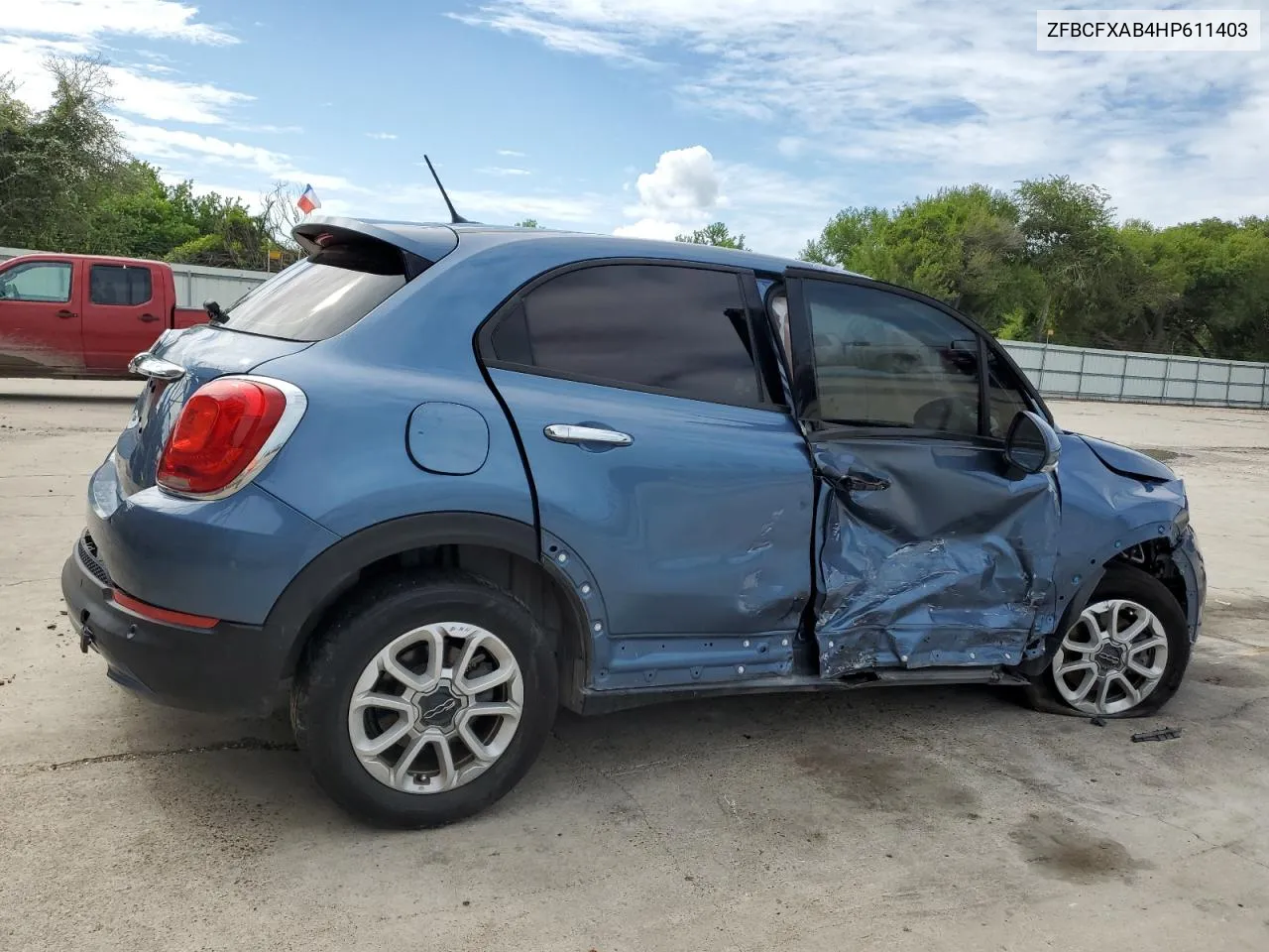 2017 Fiat 500X Pop VIN: ZFBCFXAB4HP611403 Lot: 72027944