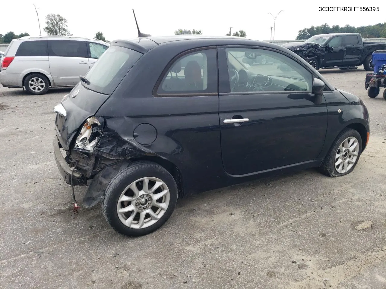 2017 Fiat 500 Pop VIN: 3C3CFFKR3HT556395 Lot: 72406344