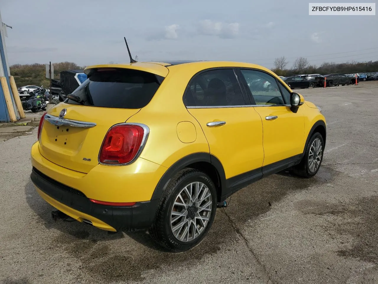 2017 Fiat 500X Lounge VIN: ZFBCFYDB9HP615416 Lot: 74811234