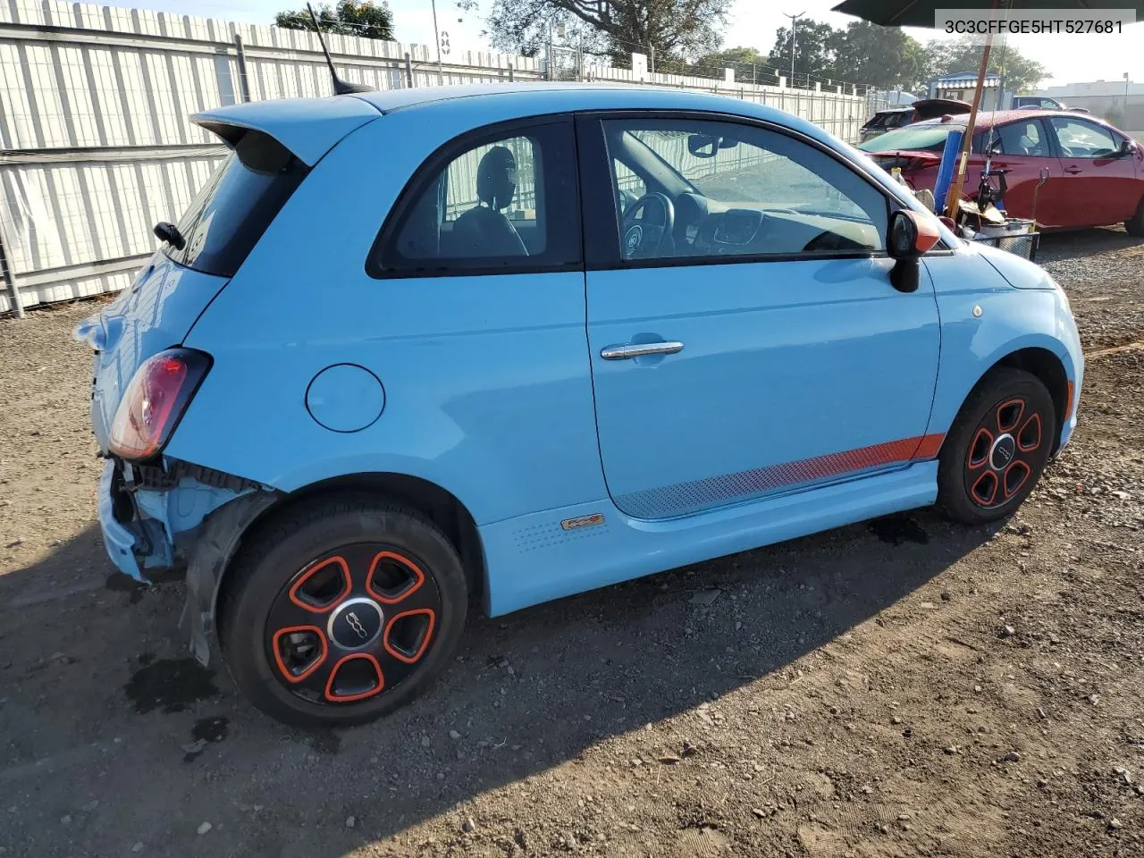 2017 Fiat 500 Electric VIN: 3C3CFFGE5HT527681 Lot: 75570334