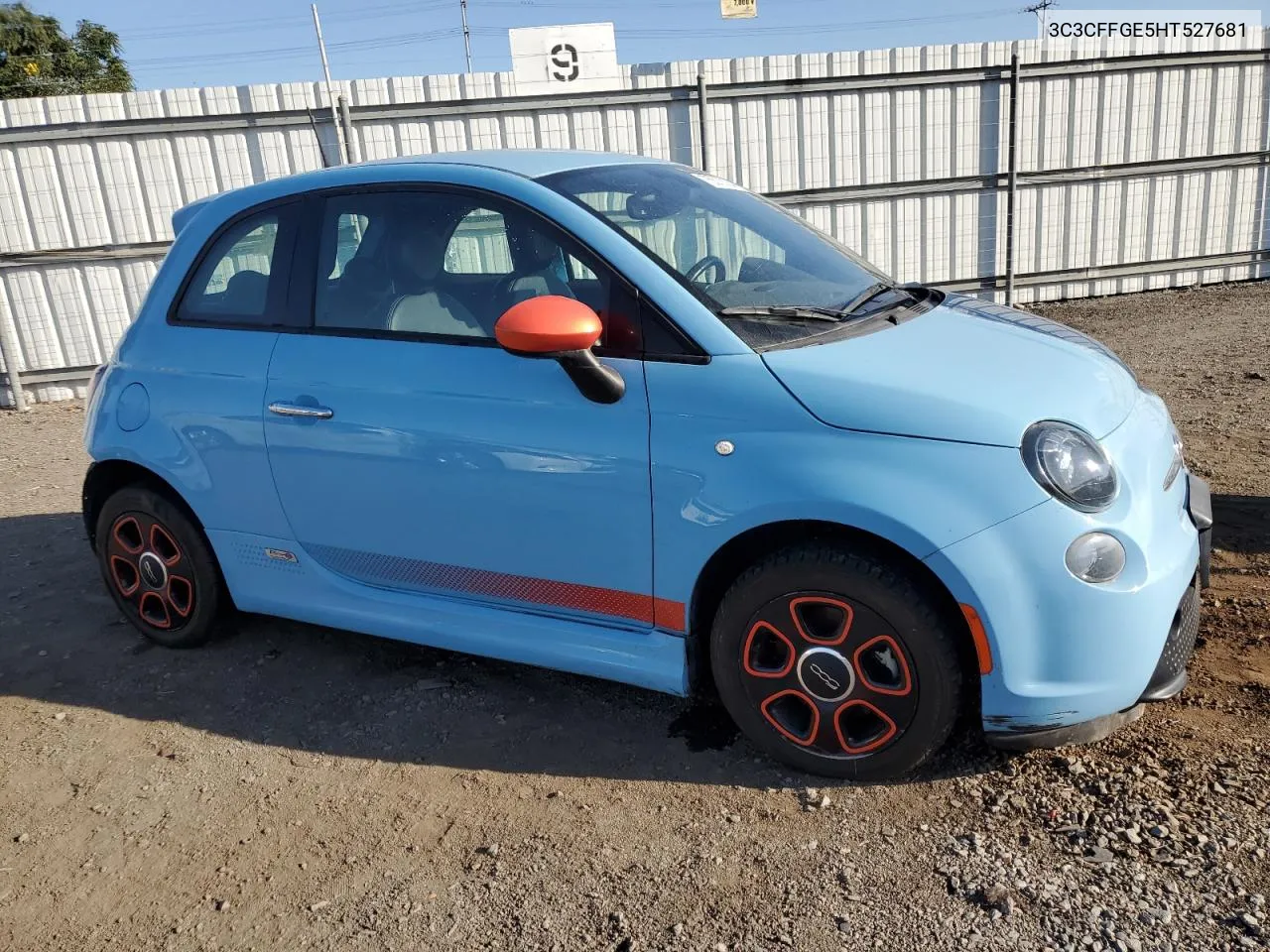 2017 Fiat 500 Electric VIN: 3C3CFFGE5HT527681 Lot: 75570334