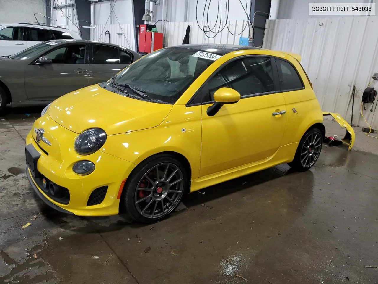 2017 Fiat 500 Abarth VIN: 3C3CFFFH3HT548038 Lot: 77575204