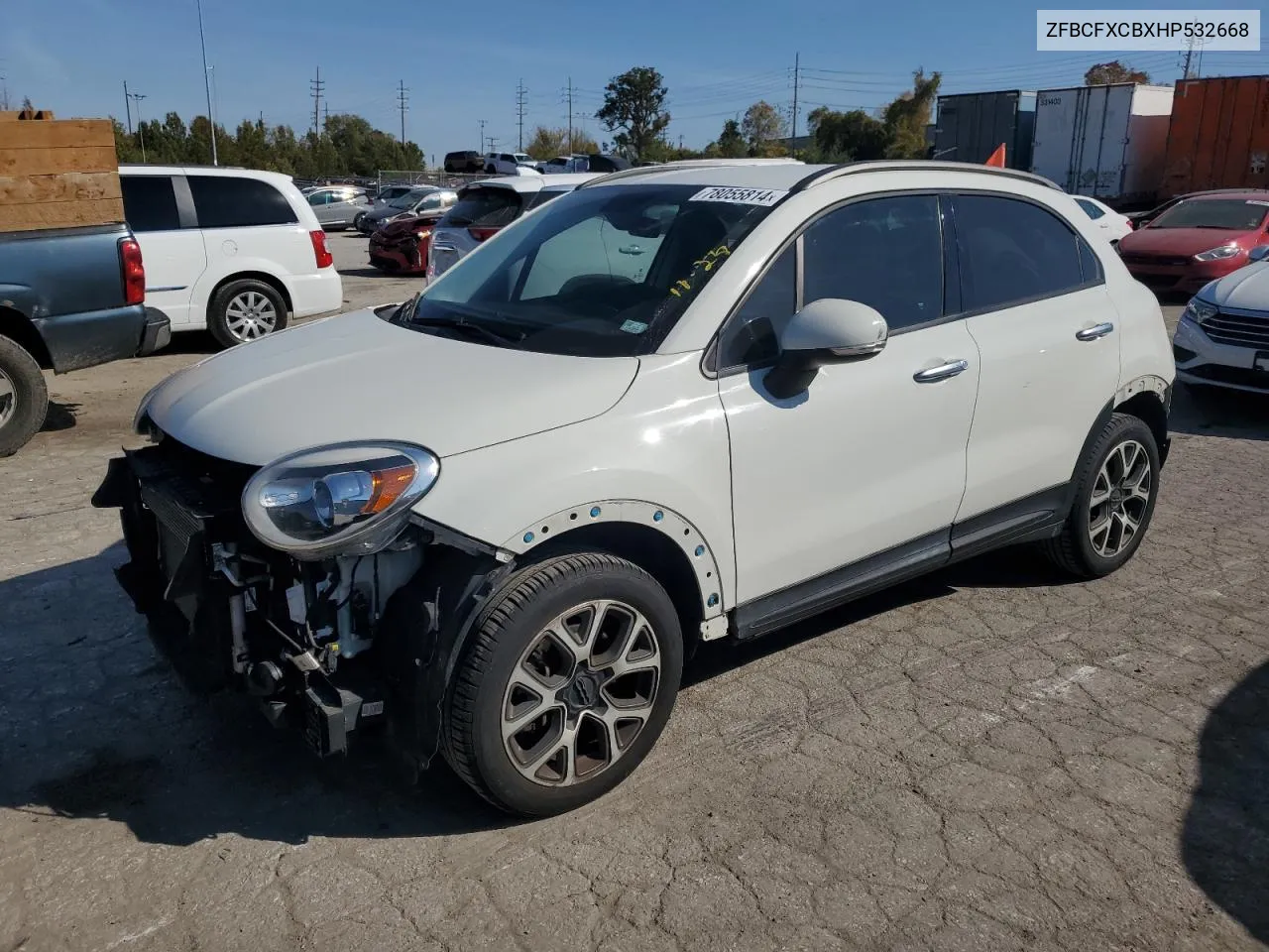 2017 Fiat 500X Trekking VIN: ZFBCFXCBXHP532668 Lot: 78055814